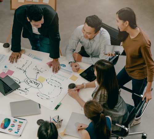 Scrum Team working on releasing